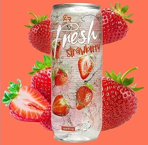 Packung - Fresh Drink 0.33ml - durchsichtige Dose (Strawberry, 12 Dosen) von HEART FOR CARDS