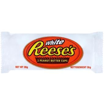 Reese's Peanut Butter Cups White - 2er 2 Törtchen - aus weißer Schokolade mit Erdnuss-Creme-Füllung. Glutenfrei + Heartforcards® Versandschutz (12 Packungen) von HEART FOR CARDS