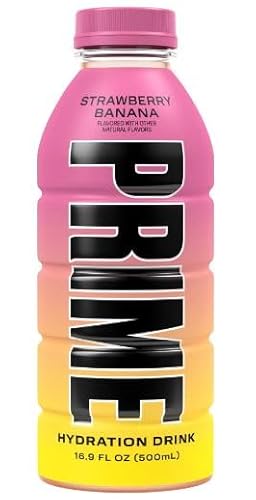 STRAWBERRY BANANA SPECIAL EDITION - PRIME HYDRATION - SPORTDRINK 500ML - Neuer Geschmack: STRAWBERRY BANANA SPECIAL EDITION + Heartforcards® Versandschutz von HEART FOR CARDS