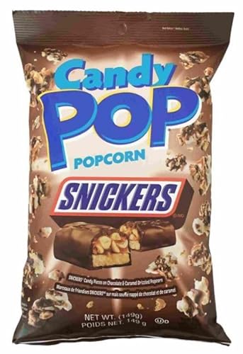 Snickers Candy Pop Popcorn - Canadian Chocolate Popcorn 149g + Heartforcards® Versandschutz (SNICKERS POPCORN) von HEART FOR CARDS