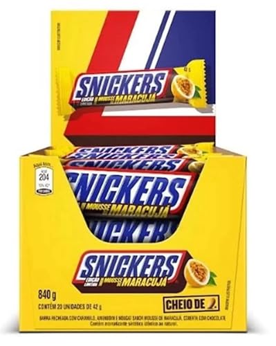 Snickers Mousse De Maracuja (Brasilien) | 42g | 20er Pack | Limitierte Edition mit Maracuja-Geschmack von HEART FOR CARDS