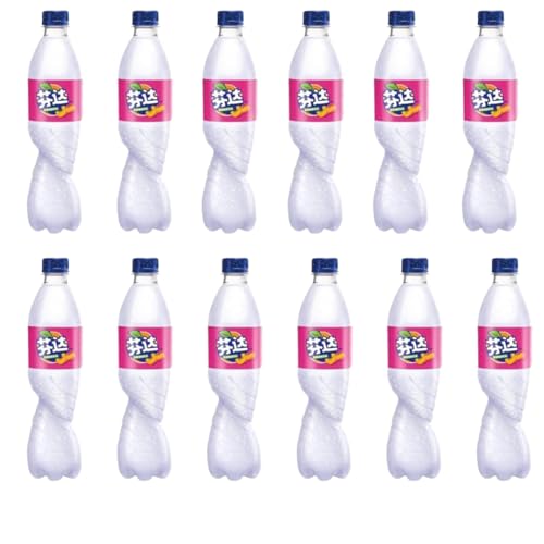 Special Edition: Fanta White Peach 500ml - 12er Pack - intensiver weißer Pfirsichgeschmack - Asia Edition - Pfirsich-mit feiner Kohlensäure + Heartforcards® Versandschutz von HEART FOR CARDS