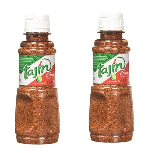 Tajin Classic 2x 142g - Fruit and Snack Seasoning - Gewürzmischung: Classic with Lime Gewürzmischung + Heartforcards® Versandschutz von HEART FOR CARDS