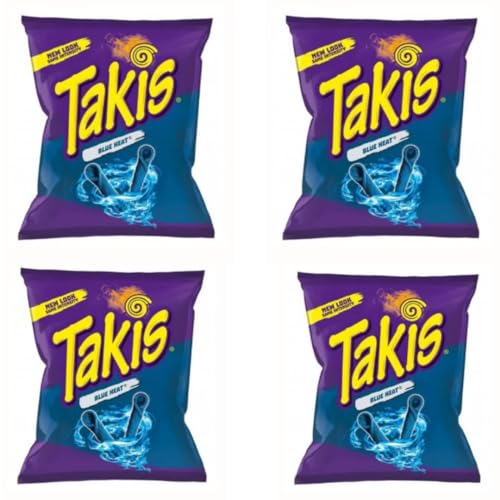 3 x Takis 28g Takis Hero Pack Bundle - Special Edition mit Fuego, Blue Heat & Intense Nacho Cheese - Chips (4 Blue Heat) von HEART FOR CARDS