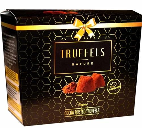 Truffles – Edle Trüffelpralinen mit Kakaopuder | 150g | Nature, Haselnuss oder Karamell (Standard, Nature) von HEART FOR CARDS