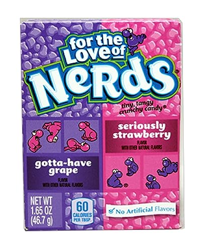 Wonka Nerds - American Bonbon - Box mit 46.7g + Heartforcards® Versandschutz (Strawberry/Grape) von HEART FOR CARDS