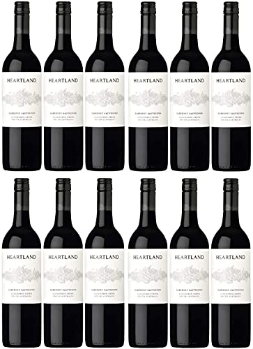 Heartland Cabernet Sauvignon Langhorne Creek Rotwein veganer Wein trocken Australien (12 Flaschen) von Heartland