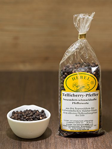 HEBEL ´s Tellicherry-Pfefferkörner 100 g besonders schmackhafte Pfeffersorte TGSEB von HEBEL