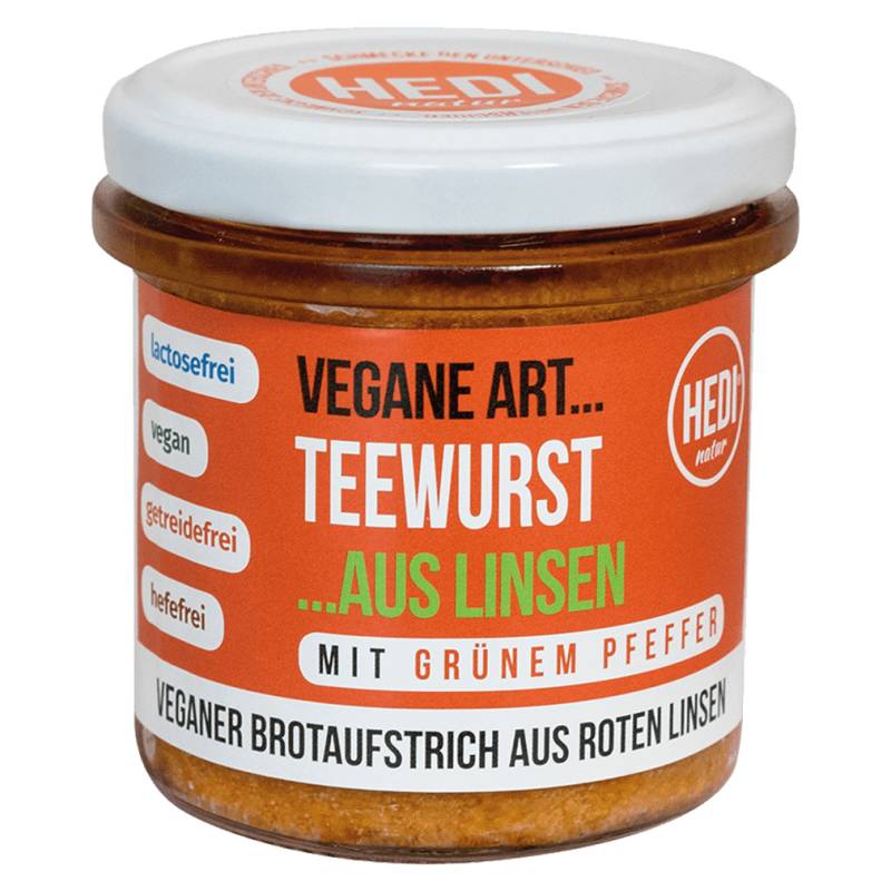 Bio Vegane Art... Teewurst mit grünem Pfeffer von HEDI Natur