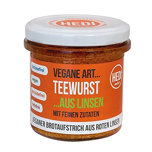 HEDI Vegane Art, Teewurst aus Linsen, 6x140g von HEDI