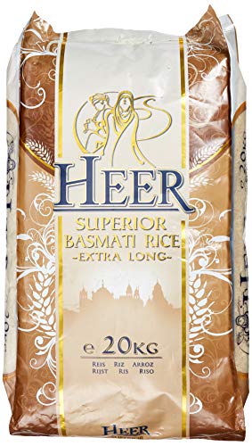 Heer Superior Basmati Reis Extra Long, 1er Pack (1 x 20 kg) von HEER