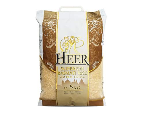 Heer Superior Basmati Reis Extra Long, 1er Pack (1 x 5 kg) von HEER