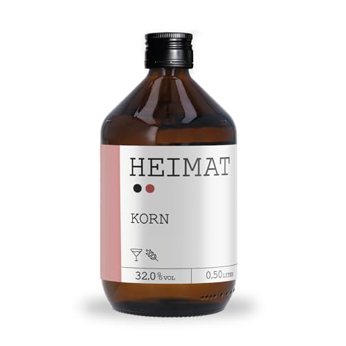 HEIMAT Korn 32% vol. Weich-cremig milder Weizenkorn für Shots oder Cocktails - Heimat Destillers World Spirit Awards 2022 Gewinner (500ml) von HEIMAT