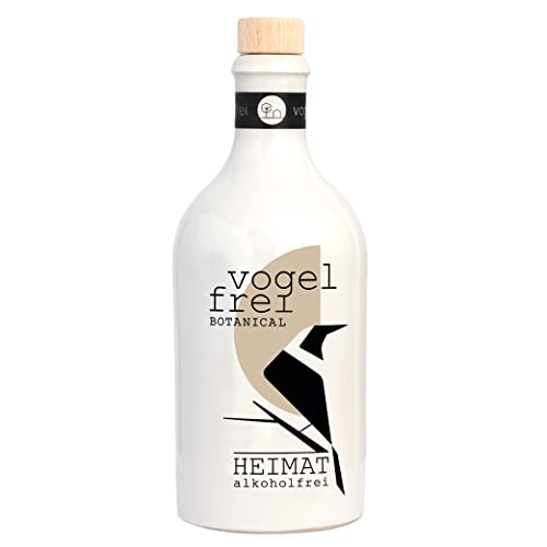 VOGELFREI BOTANICAL alkoholfreie Alternative 0,0% - 21 mediterranen Botanicals aus der HEIMAT Dry Gin Destille mit Zitrone, Thymian und Wacholder -alkoholfreie Cocktails Drinks (500ml) von HEIMAT