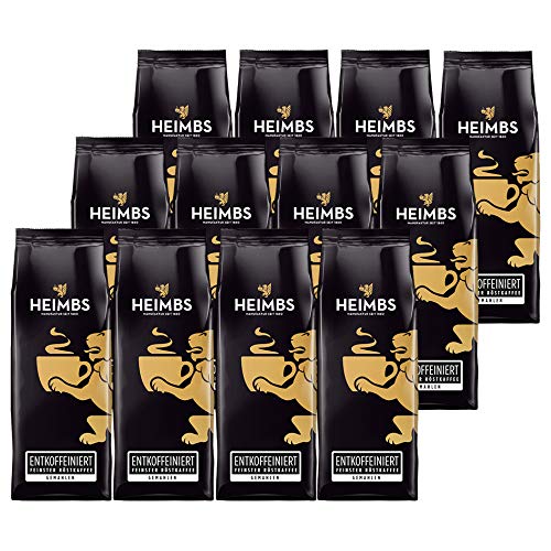 HEIMBS Entkoffeiniert Feinster R?stkaffee, 250g gemahlen, 12er Pack von Heimbs