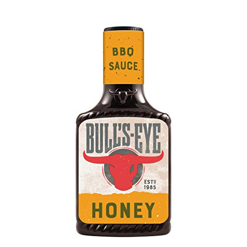 Bull's-Eye Honey BBQ Sauce – Rauchig-süße Honig-Barbeque-Sauce in der Squeezeflasche – 6 x 300 ml von BULL'S-EYE