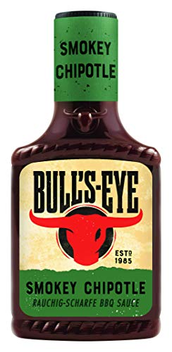 Bull's-Eye Smokey Chipotle BBQ Sauce – Rauchig-scharfe Sauce in der Squeezeflasche – 6 x 300 ml von HEINZ
