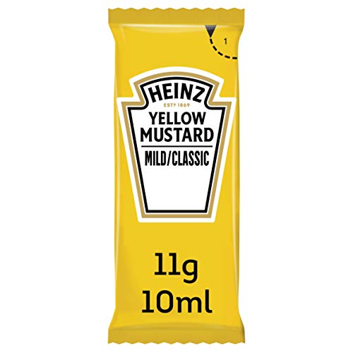 Gelber Senf Heinz yellow Mustard mild/classic 200 x 11g-10 ml. von HEINZ