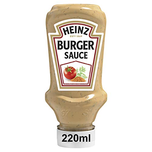 Heinz American Burger Sauce, American Style, Kopfsteherflasche, 4er Pack (4 x 220 ml) von Heinz