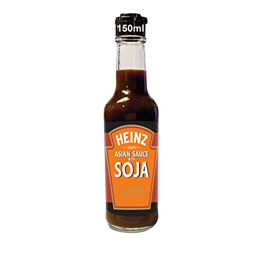 Heinz Asian Sauce mit Soja – Asiatische Sauce in der Glasflasche – 12 x 150 ml von Heinz