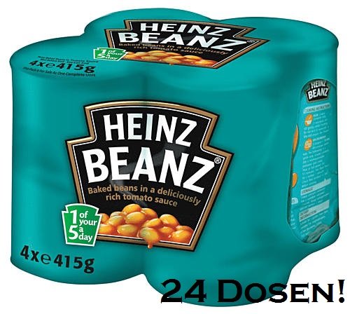 Heinz Baked Beans 6x4x415g UK Import! von HEINZ