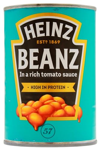 HEINZ Beanz Baked Beans in einer reichhaltigen Tomatensauce, 12er Pack (12 x 415g) von HEINZ
