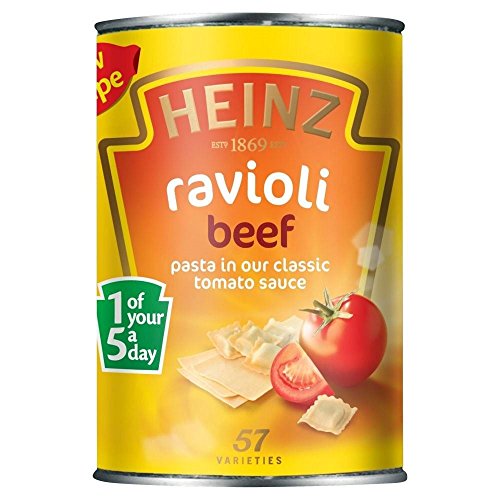 Heinz Beef Ravioli in Tomatensauce (400g) - Packung mit 2 von HEINZ