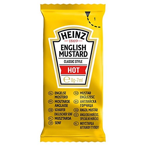 Heinz Englisch Senf Individuelle Sachets - 50 x 5gm von HEINZ