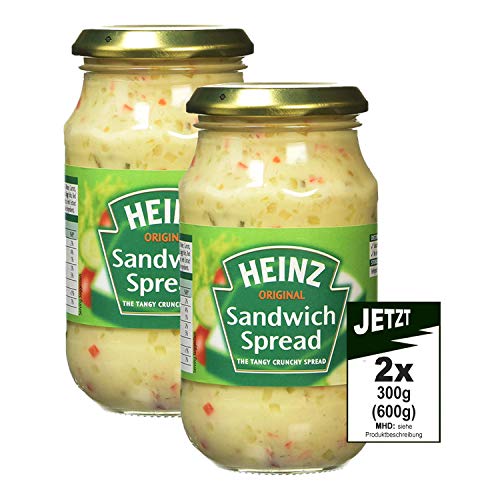 Heinz ORIGINAL Sandwich Spread Tangy Chrunchy 2x 300g (600g) - Pikanter Brotaufstrich von HEINZ