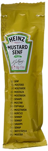Heinz Senf mittelscharf Portionsbeutel, 1er Pack,1.7 kg (100 x 17g) von Heinz
