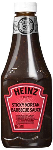 Heinz Sticky Korean Barbecue Sauce – Barbecue Sauce nach asiatischer Art in Kopfsteherflasche – 1 x 875 ml von Heinz