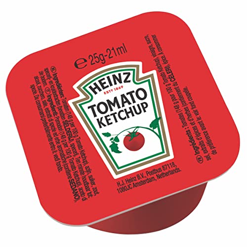 Heinz Tomatenketchup 25 gr pro Tasse, Schachtel 100 Tassen von HEINZ