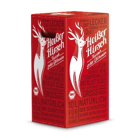 HEISSER HIRSCH - Tierisch guter Glühwein (10 l, rot) 10l Bag in box (Kanister) von HEISSER HIRSCH