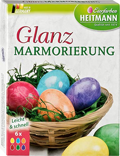 HEITMANN Oster-Eierfarbe 6 Stück Glanz Marmorierfarben gelb rot grün orange blau Flieder HEITMANN Oster-Eierfarbe 6 Stück Glanz Marmorierfarben gelb rot grün orange blau Flieder von HEITMANN
