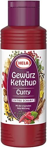 Hela Curry Gewürz Ketchup extra hot, 6er Pack (6 x 348 g) von HELA