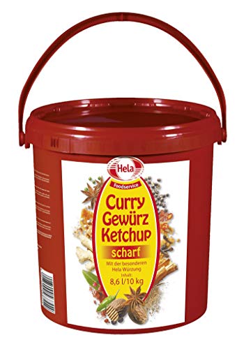 Hela - Curry Gewürz Ketchup scharf Eimer Sauce Dip Tomatenketchup Curryketchup - 8,6l/10kg von HELA