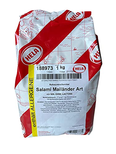 Hela Gewürzmischung für "Salami Mailänder Art" Rohwurstreifemittel - 1kg von HELA