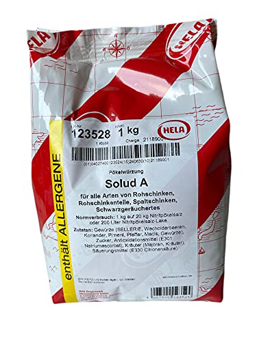 Hela Solud "A" Pökelwürzung Würzmischung für Rohschinken - 1kg Hela Solud "A" Pökelwürzung Würzmischung für Rohschinken - 1kg von HELA