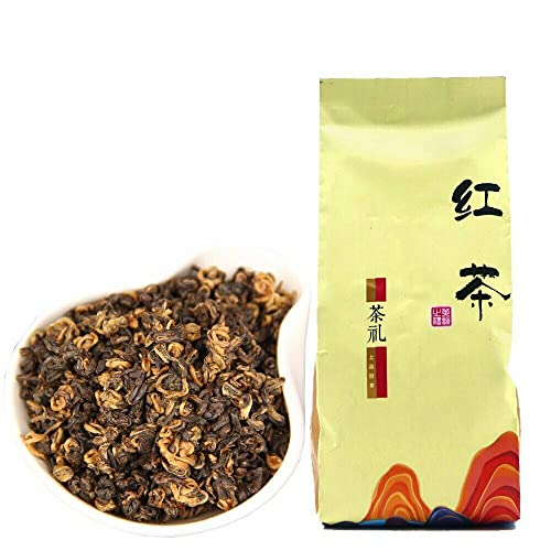 150g / Beutel Yunnan Rea Tee Eine Knospe und ein Blatt Dianhong Rote Spirale Schwarzer Tee Roter Tee (2 Säcke) von HELLOYOUNG
