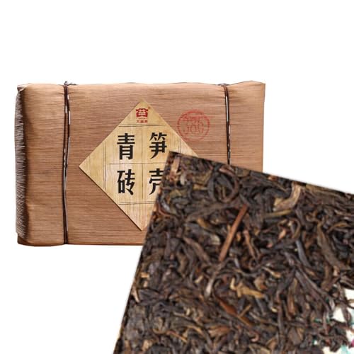 2012 Menghai Dayi Puer-Ziegeltee 250g roh Roher Puerh-Ziegeltee aus Bambusschale von HELLOYOUNG