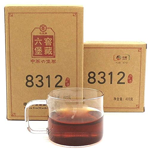 2014 Liupao Tee Hey Cha Liu Bao 400g Zhong Cha Dunkler chinesischer Tee Brick 8312 von HELLOYOUNG