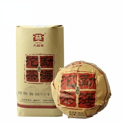 250g Tuocha Batch 1501 Menghai Shu Pu-erh Roter Tee 2015 Reifer Pu-erh Tee (250g*2) von HELLOYOUNG