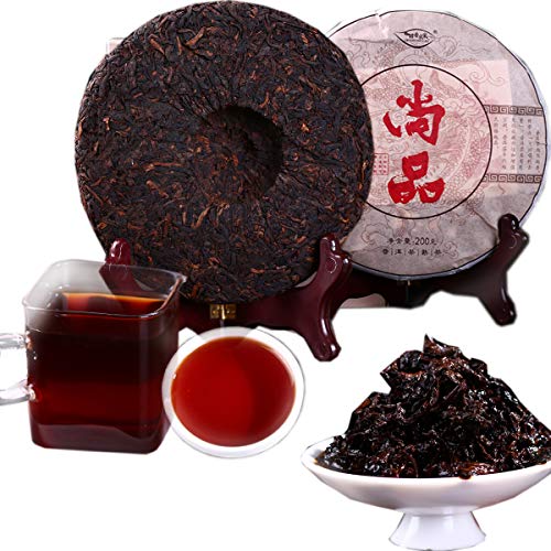 Chinesischer Pu'er Tee 200g） 0.44LB） Reifer Puer Tee Schwarzer Tee Shangpin Pu'er Tee Gekochter Tee Alte Bäume Pu erh Tee Gesundheitswesen Pu er Tee Gesunder Puerh Tee von HELLOYOUNG