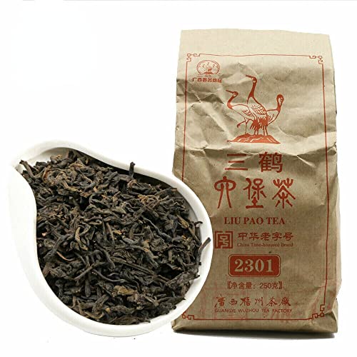 Dunkler Tee 2301 gealterte Tees Drei Kraniche Sanhe Loser Liupao Tee 250g von HELLOYOUNG