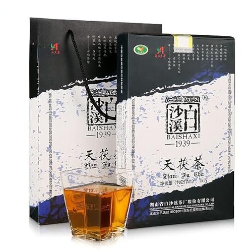 Goldblumentee Schwarzer Tee Brick 1000g TIAN FU CHA Anhua Baishaxi 1939 Dunkler Tee von HELLOYOUNG