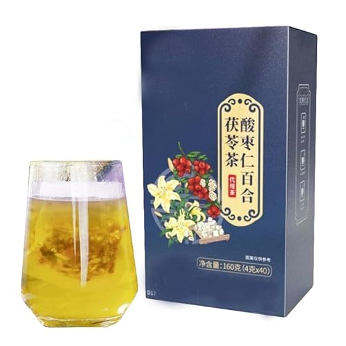 HELLOYOUNG 160g natürlicher chinesischer Kräutertee aus Poria und wilden Dattelsamen Einzigartiges Geschmacksprofil das sowohl erfrischend als auch dezent süß ist (1 pc) (2 pcs) von HELLOYOUNG