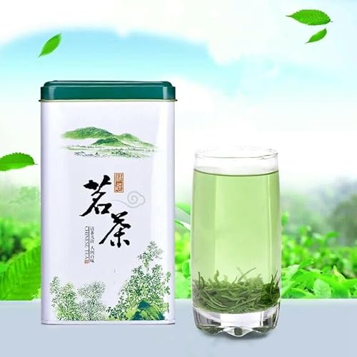 HELLOYOUNG 2 Packungen insgesamt 250g Authentischer chinesischer natürlicher Bio-Grüntee ohne Zusatzstoffe Traditionell hergestellt mit einzigartigen Geschmacksprofilen von HELLOYOUNG