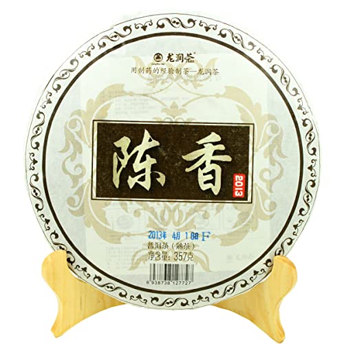 HELLOYOUNG 357g Original Natural Yunnan Aged Aroma Pu-Erh-Teekuchen Handgemachtes chinesisches grünes Lebensmittel mit reichhaltigem und intensivem Geschmack von HELLOYOUNG