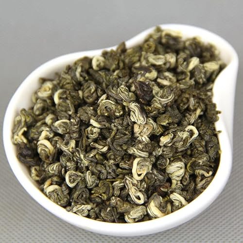 HELLOYOUNG 500g chinesischer Bio-Biluochun-Grüntee frisch gepflückt mit einer Knospe und einem Blatt in loser Blattform Grünes Lebensmittel mit erfrischendem und knackigem Geschmack von HELLOYOUNG
