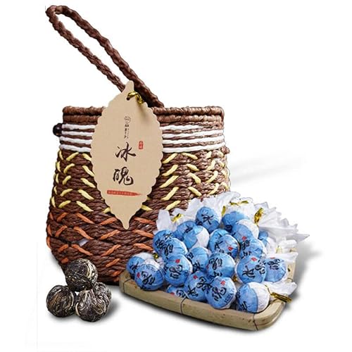 HELLOYOUNG 500g original chinesischer natürlicher Bio-Mini-Tuo-Tee Grünes Lebensmittel ohne Zusatzstoffe Enge Streifen mit zarter und weicher Textur von HELLOYOUNG